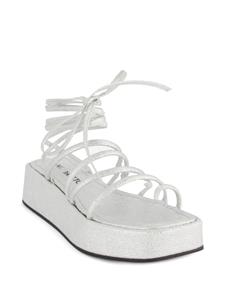 Nodaleto Bulla Gaia sandalen met plateauzool - Zilver