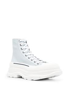Alexander McQueen Tread Slick canvas laarzen - Blauw