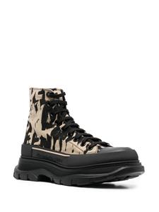 Alexander McQueen Laarzen met print - Bruin