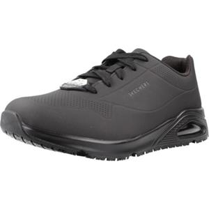 Skechers Work Relaxed Fit Uno Slipresistant Sutal Sneaker Heren Zwart