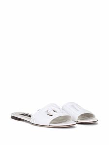 Dolce & Gabbana DG Millennials slippers met logo - Wit