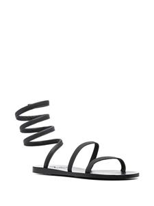 Ancient Greek Sandals Leren sandalen - Zwart