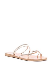 Ancient Greek Sandals Leren teenslippers - Goud