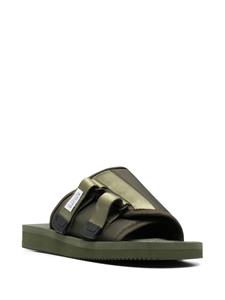 Suicoke Slippers met gespdetails - Groen