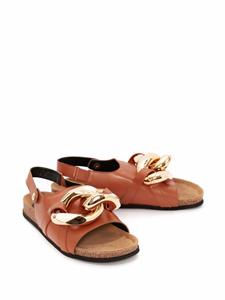 JW Anderson Sandalen met ketting - Bruin