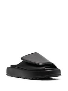 GIABORGHINI Slippers met klittenband - Zwart