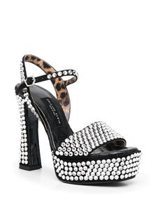Philipp Plein Sandalen verfraaid met kristallen - Zwart