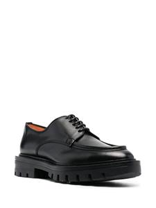 Santoni Oxford leren schoenen - Zwart