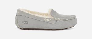 Ugg Ansley Pantoffels voor Dames in Light Grey  Leder