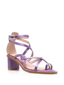 Scarosso Patty sandalen van zijde - Paars