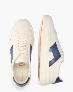 Santoni 21779 Wit/Blauw