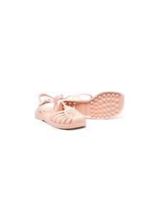 Mini Melissa Aranha sandalen met gekooide neus - Beige