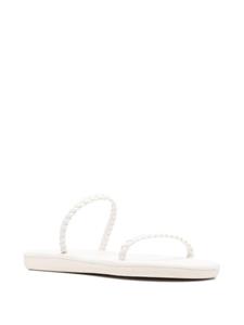Ancient Greek Sandals Aprilia sandalen met gevlochten band - Wit