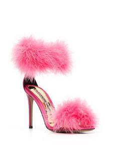 Alexandre Vauthier Sandalen met verendetail - Roze