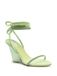 Paris Texas Sandalen met veters - Groen