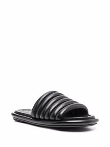 Marsèll Leren slippers - Zwart