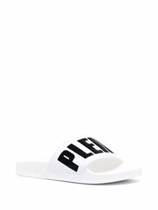 Philipp Plein Slippers met logoprint - Wit