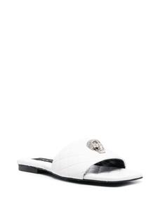 Philipp Plein Matelassé slippers - Wit