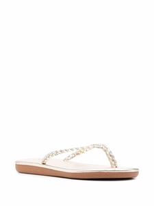 Ancient Greek Sandals Plage teenslippers met gevlochten bandje - Geel