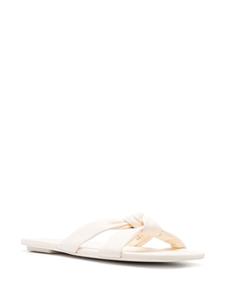 Stuart Weitzman Leren muiltjes - Wit