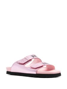 Palm Angels Sandalen met logoprint - Roze