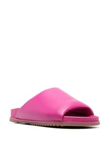 Rick Owens Granolas leren slippers - Roze