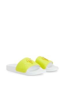 Giuseppe Zanotti Brett glitter slippers - Geel