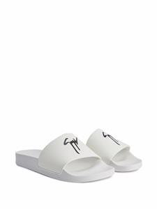 Giuseppe Zanotti Brett slippers - Wit