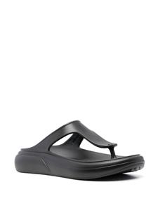 Stuart Weitzman Teenslippers met open neus - Zwart