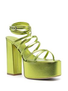 Paris Texas Malena sandalen met plateauzool - Groen