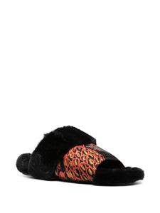 La DoubleJ Winter slippers met jacquard - Zwart