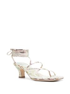 paristexas Paris Texas Berry metallic sandalen - Beige