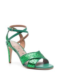 RED(V) Sandalen verfraaid met glitter - Groen