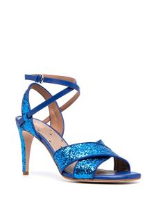 RED(V) Leren pumps - Blauw