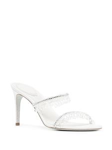 René Caovilla Sandalen met kristallen bandje - Wit