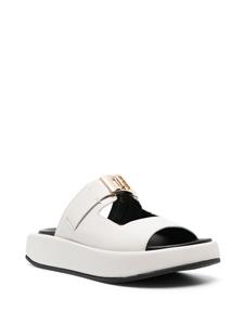 Furla Slippers met logoplakkaat - Beige