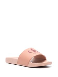 Calvin Klein Jeans Slippers met logoprint - Roze