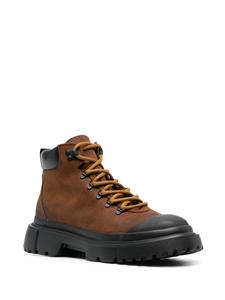 Hogan H619 leren veterlaarzen - Bruin