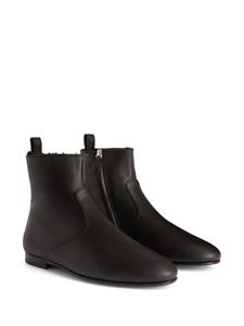 Giuseppe Zanotti Ron leren enkellaarzen - Zwart