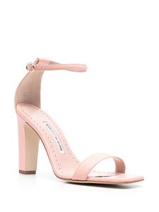 Manolo Blahnik Ressata leren sandalen - Roze