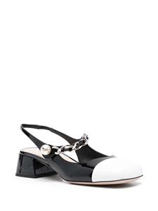 Miu Miu Tweekleurige pumps - Zwart