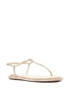 René Caovilla Glanzende sandalen - Beige