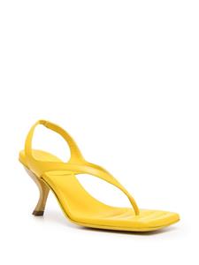 GIABORGHINI Rosie sandalen met vierkante neus - Geel