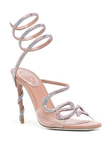 René Caovilla Morgana sandalen verfraaid met stras - Roze