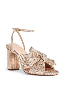 Loeffler Randall Camellia geplooide sandalen - Goud