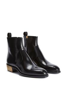 Giuseppe Zanotti Ludhovic leren enkellaarzen - Zwart
