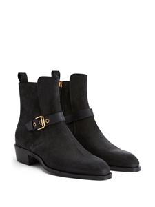Giuseppe Zanotti Lakleren enkellaarzen - Zwart