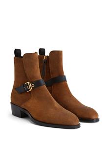 Giuseppe Zanotti Lakleren enkellaarzen - Bruin