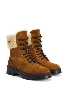 Giuseppe Zanotti Jaure laarzen met logo - Bruin