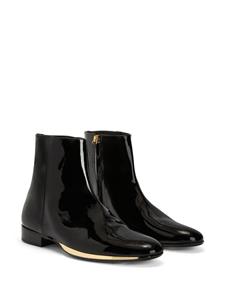 Giuseppe Zanotti GZ Flash laarzen met gelakte afwerking - Zwart